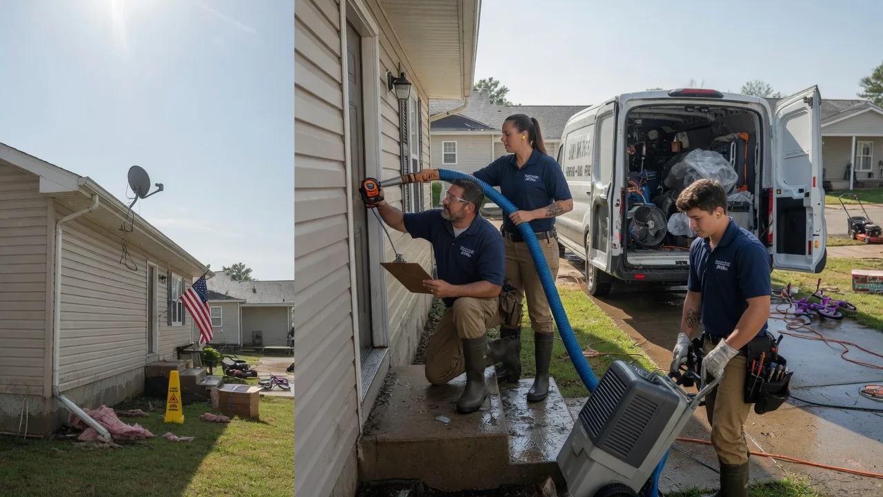 Ceiling Water Damage Restoration in Roberts, WI near me